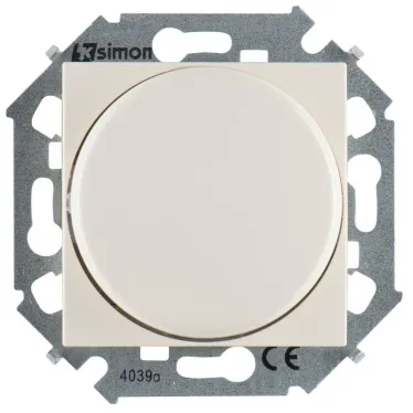 Simon 15 Сл. кость Светорегулятор поворотно-нажимной электронн. для регулир. устройств  1-10В, 230В, винт. зажим | 1591794-031 | Simon