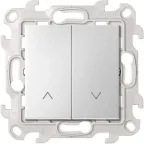                  Выключатель жалюзи 10A 250В цвета алюминий S24 Harmonie | 2410331-033 | Simon
               