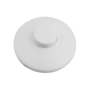 Выключатель-кнопка 250V 2А ON-OFF белый (напольный - для лампы) | 36-3015 | REXANT