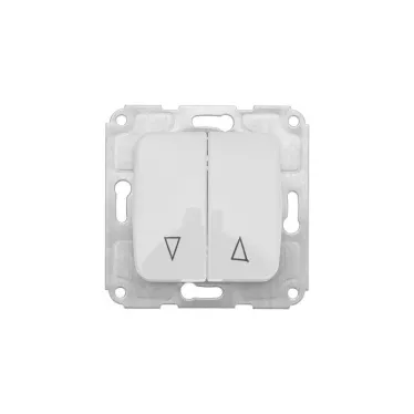 Выключатель для жалюзи 2кл с/у 10А мех. бел DEA  | KR-78-0209 | Kranz