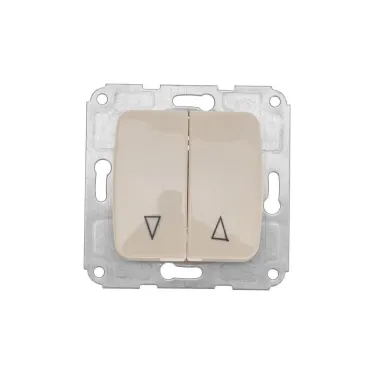 Выключатель для жалюзи 2кл с/у 10А мех. беж DEA  | KR-78-0239 | Kranz