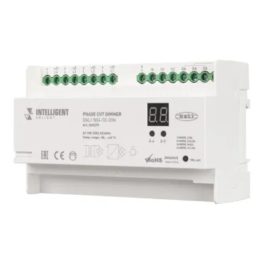 INTELLIGENT ARLIGHT Диммер DALI-504-TE-DIN(230V, 4x2A) | 029279 | Arlight