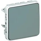                  Plexo Серый Переключатель 1-клавишный перекрестный IP55 | 069521 | Legrand
               