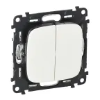                  Valena ALLURE DIY Белый Выключатель 2-х клавишный 10А 250В | 752705 | Legrand
               