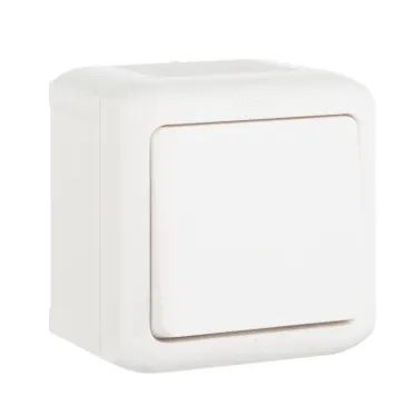 Quteo Белый Выключатель 1-клавишный IP44 10А | 782300 | Legrand