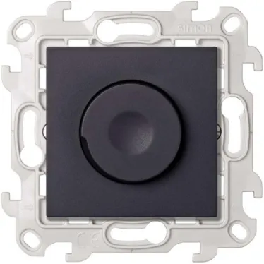 Светорегулятор LED поворотно-нажимной проходной 6-60Вт 230В цвета графит S24 Harmonie | 2412313-038 | Simon