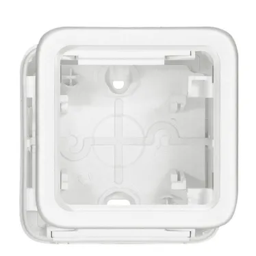 Plexo Arctic Антибактериальный Белый Монтажная коробка 1-ая для наружного монтажа IP55 | 070741 | Legrand