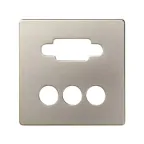 Simon 82 Накладка для коннектора VGA HD15, "мама" + 3RCA, S82, S82N, S82, шампань | 8200092-034 | Simon
