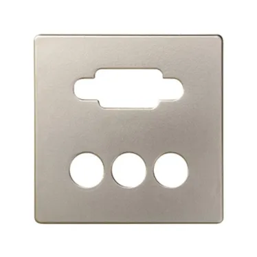 Simon 82 Накладка для коннектора VGA HD15, "мама" + 3RCA, S82, S82N, S82, шампань | 8200092-034 | Simon