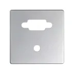                  Simon 82 Накладка для коннектора VGA HD15, "мама" + мини-джек 3,5 мм, S82, S82N, алюминий | 8200091-033 | Simon
               