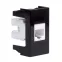 Розетка RJ-45 категория 5E Viva 1 модуль черная