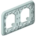 Plexo Серая Рамка 2-ая горизонтальная с суппортом для внутреннего монтажа IP55 | 069683 | Legrand
