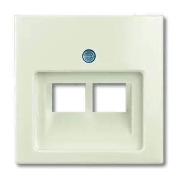 ABB Basic 55 Сл. кость Накладка 2-ой ТЛФ/комп розетки наклонной | 1753-0-0097  | 2CKA001753A0097 | ABB