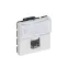 Розетка RJ 45 - Программа Mosaic - категория 6 - UTP - 2 модуля - белый - LCS² | 076564 | Legrand