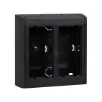                  Simon Connect Блок настенный на 2 S-модуля Сима Про, поверхностный монтаж, графит | SBC200-14 | Simon
               