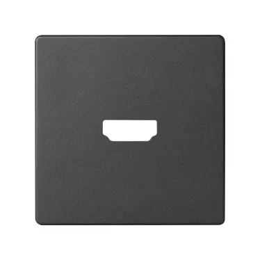 Simon 82 Накладка для коннектора HDMI v 1.4, "мама", S82, S82N, S82 Detail, графит | 8201094-038 | Simon