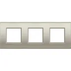 Livinglight. Рамка Air, немецкий стандарт 2+2+2 мод. Цвет ''Матовый титан''
