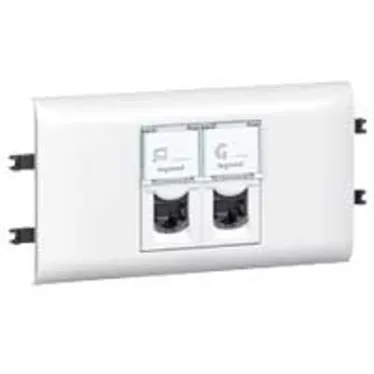 Розетка Mosaic 2*RJ45 FTP кат.5 | 078673 | Legrand