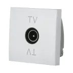 Розетка TV оконечная (серебристы йметаллик) LK45 | 852103-1 | Ecoplast