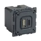                  Celiane.Зарядное устройство с двумя USB-разьемами тип A-тип С 240В/5В 3000мА.
               