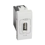                  Livinglight. Розетка USB для зарядки мобильных устройств 1,1А 230/5В. 1 модуль. Цвет Белый
               