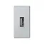 Simon Connect Плата с разъёмом USB 2.0 (тип А), 1/2 К45, винтовой зажим, алюминий | K128B-8 | Simon
