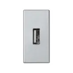Simon Connect Плата с разъёмом USB 2.0 (тип А), 1/2 К45, винтовой зажим, алюминий | K128B-8 | Simon