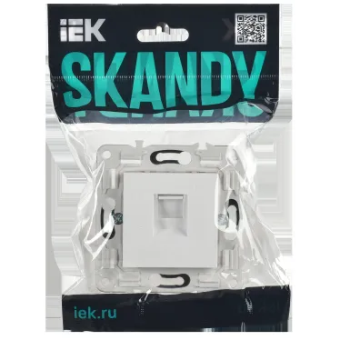 SKANDY Розетка компьютерная RJ45 кат.6 SK-K02W арктический белый IEK