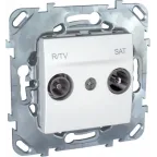                  Unica Белый Розетка TV-SAT оконечная | MGU5.455.18ZD | Schneider Electric
               