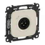                  Valena ALLURE Аудиорозетка с 3-контактной вилкой XLR С лицевой панелью Слоновая кость
               