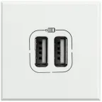 Axl Разъем для зарядки 2хUSB белый