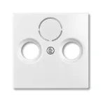 ABB Basic 55 Альп. белый Накладка TV-FM (SAT) розетки | 1724-0-4283  | 2CKA001724A4283 | ABB