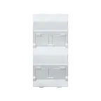 Simon Connect Наклонный адаптер на 4хRJ45 коннектора, S-модуль, белый | S80C-9 | Simon