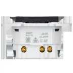 SKANDY Розетка с заземлением с защитными шторками 16А с USB C 18Вт SK-R17G графит IEK