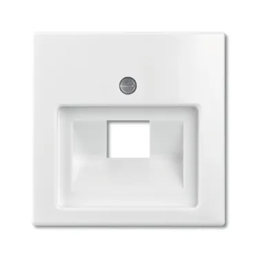ABB Basic 55 Альп. белый Накладка 1-ой ТЛФ/комп розетки наклонной | 1753-0-0096  | 2CKA001753A0096 | ABB