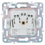 SKANDY Розетка 1-местная с заземлением с защитными шторками и крышкой 16А IP44 SK-R11Sh шампань IEK