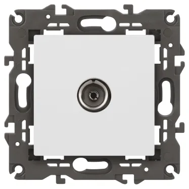 Розетка Elegance 14-3101-01М TV одиночная, белый матовый