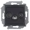 Simon 15 Графит Розетка R-TV-SAT одиночная, винт. зажим | 1591466-038 | Simon