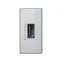 Simon Connect Зарядное устройство USB, К45, узкий модуль, 5 В, 2,1 А, алюминий | K126D-8 | Simon