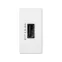Simon Connect Зарядное устройство USB, К45, узкий модуль, 5 В, 2,1 А, белый | K126D-9 | Simon