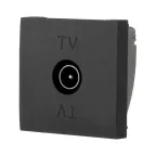                  Розетка TV оконечная (черный бархат) LK45 | 852108-1 | Ecoplast
               