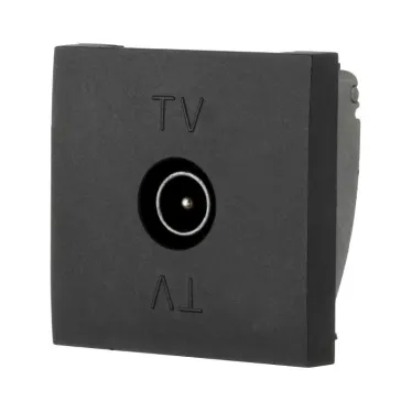 Розетка TV оконечная (черный бархат) LK45 | 852108-1 | Ecoplast