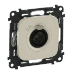 Valena ALLURE Аудиорозетка с 3-контактным гнездом XLR С лицевой панелью Слоновая кость