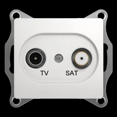 Glossa Белый TV-SAT Розетка оконечная 1DB | GSL000197 | SE