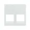 Simon S400 Адаптер без шторок 2 RJ45 Panduit, белый, Simon 400 | 40019189-030 | Simon