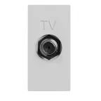 ABB Zenit Серебряный Розетка TV единственная, F-разъем, (1 мод) | N2150 PL  | 2CLA215000N1301 | ABB