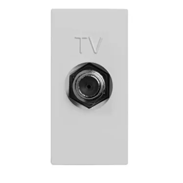 ABB Zenit Серебряный Розетка TV единственная, F-разъем, (1 мод) | N2150 PL  | 2CLA215000N1301 | ABB