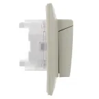 SKANDY Розетка 2-местная и крышкой 16А в сборе IP44 SK-R12B бежевый IEK