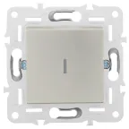 SKANDY Выключатель 1-клавишный с индикацией 10А SK-V07Sh шампань IEK