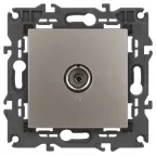 Розетка Elegance 14-3101-16 TV одиночная, титан